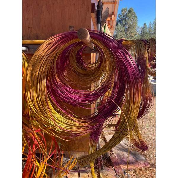 PLUM TREE BI-COLOR dyed reed